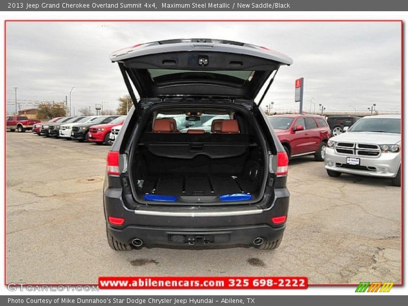 Maximum Steel Metallic / New Saddle/Black 2013 Jeep Grand Cherokee Overland Summit 4x4