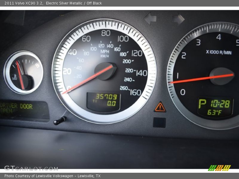 Electric Silver Metallic / Off Black 2011 Volvo XC90 3.2
