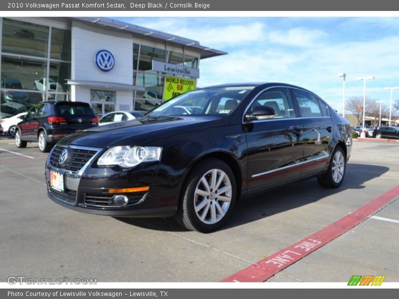 Deep Black / Cornsilk Beige 2010 Volkswagen Passat Komfort Sedan