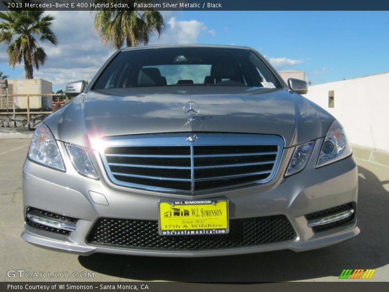 Palladium Silver Metallic / Black 2013 Mercedes-Benz E 400 Hybrid Sedan