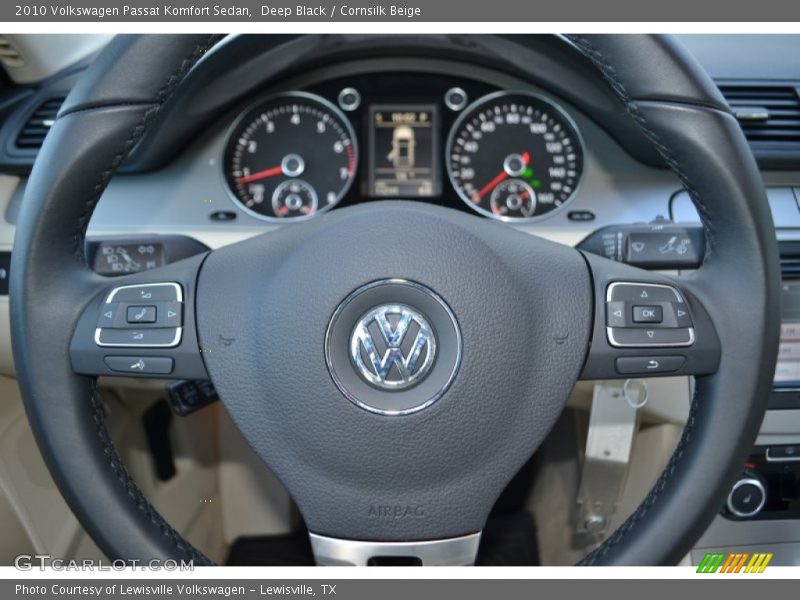 Deep Black / Cornsilk Beige 2010 Volkswagen Passat Komfort Sedan