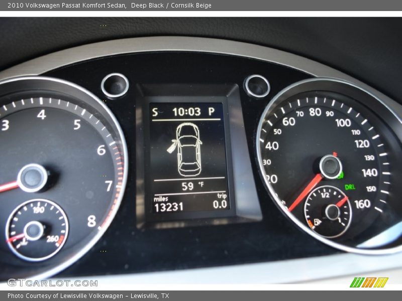 Deep Black / Cornsilk Beige 2010 Volkswagen Passat Komfort Sedan