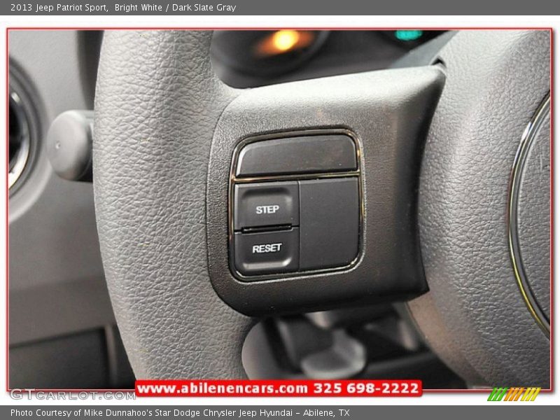 Bright White / Dark Slate Gray 2013 Jeep Patriot Sport