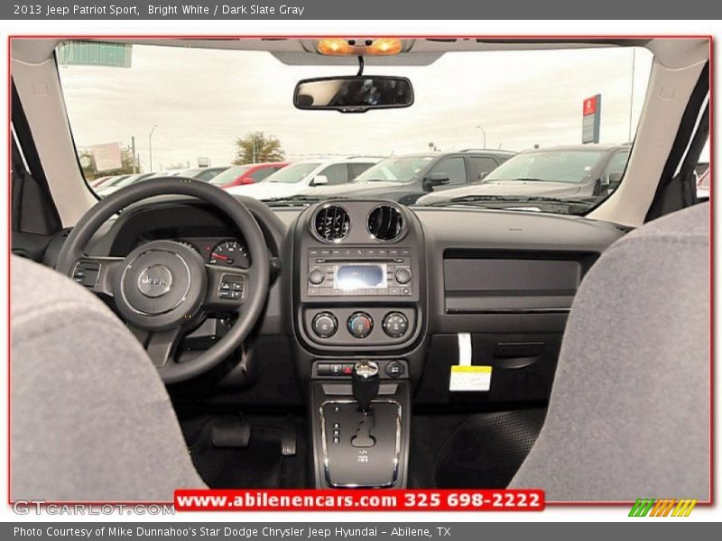 Bright White / Dark Slate Gray 2013 Jeep Patriot Sport