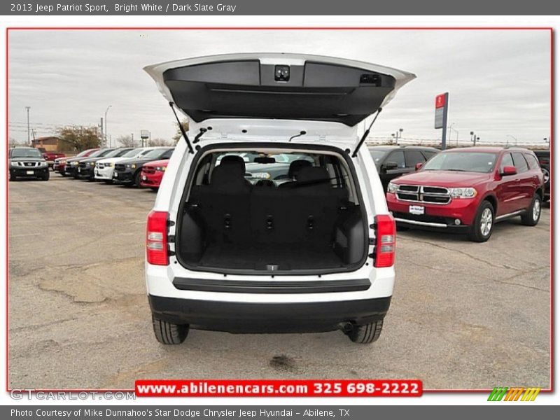 Bright White / Dark Slate Gray 2013 Jeep Patriot Sport