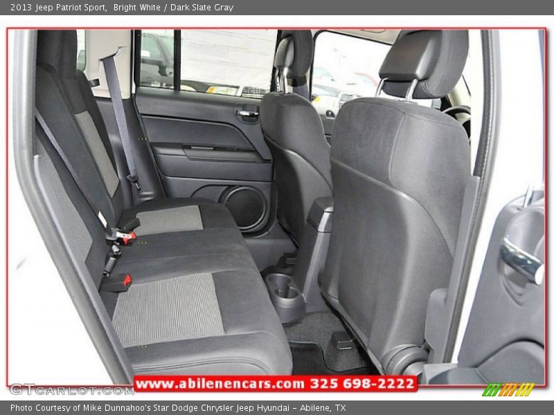 Bright White / Dark Slate Gray 2013 Jeep Patriot Sport