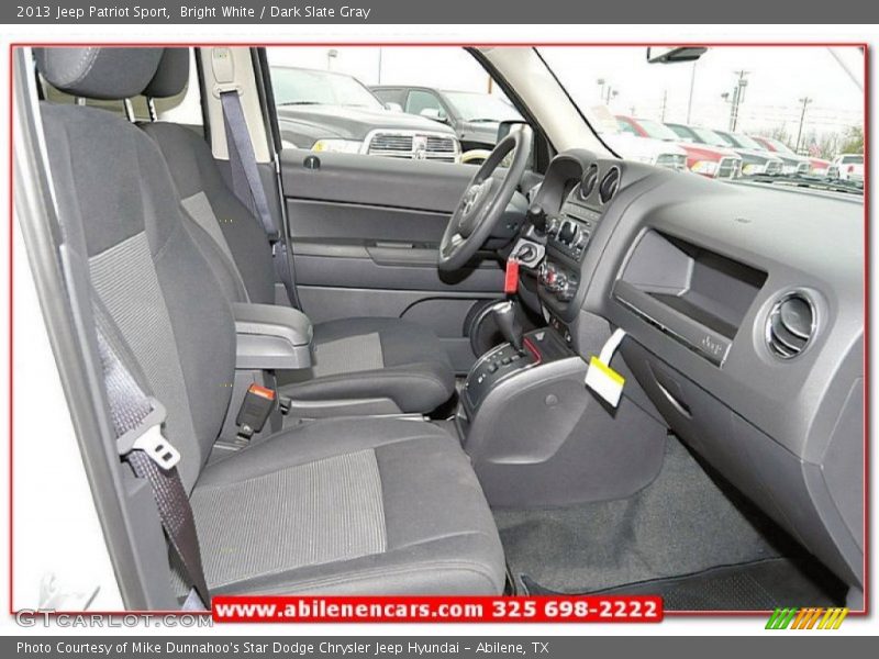 Bright White / Dark Slate Gray 2013 Jeep Patriot Sport