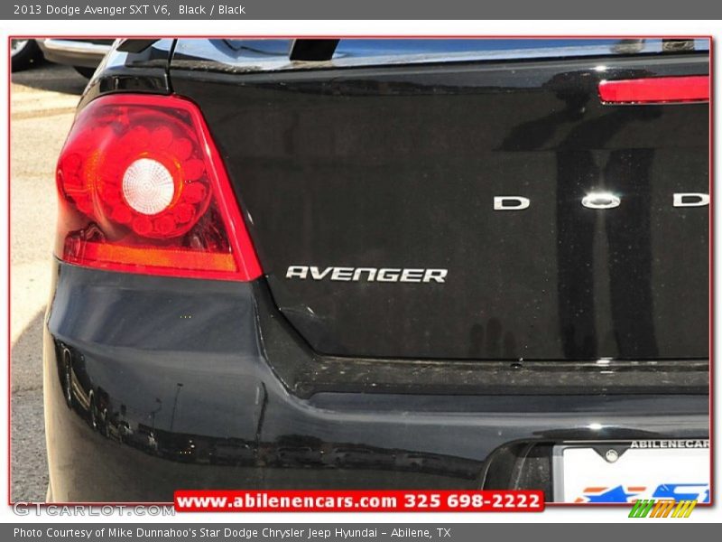 Black / Black 2013 Dodge Avenger SXT V6