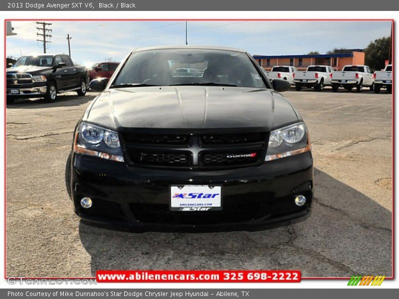 Black / Black 2013 Dodge Avenger SXT V6