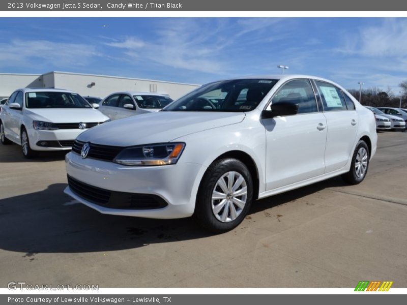 Candy White / Titan Black 2013 Volkswagen Jetta S Sedan