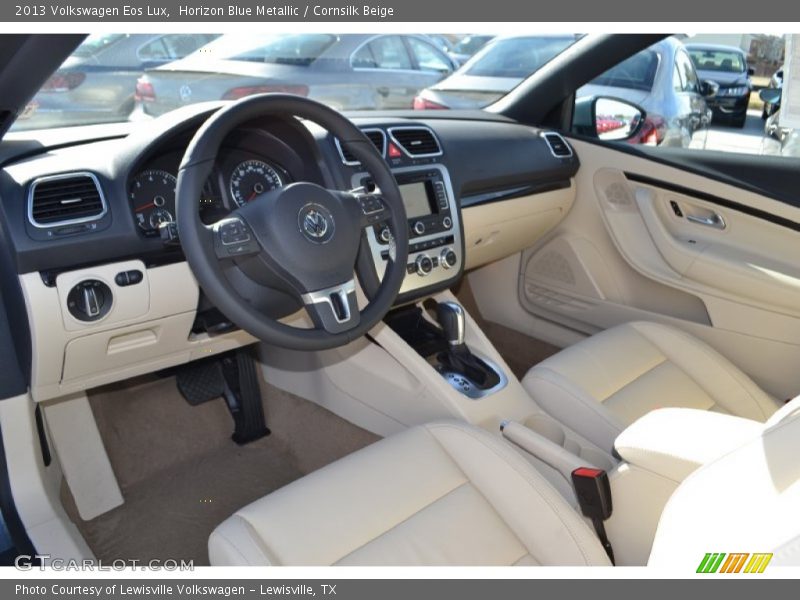Horizon Blue Metallic / Cornsilk Beige 2013 Volkswagen Eos Lux
