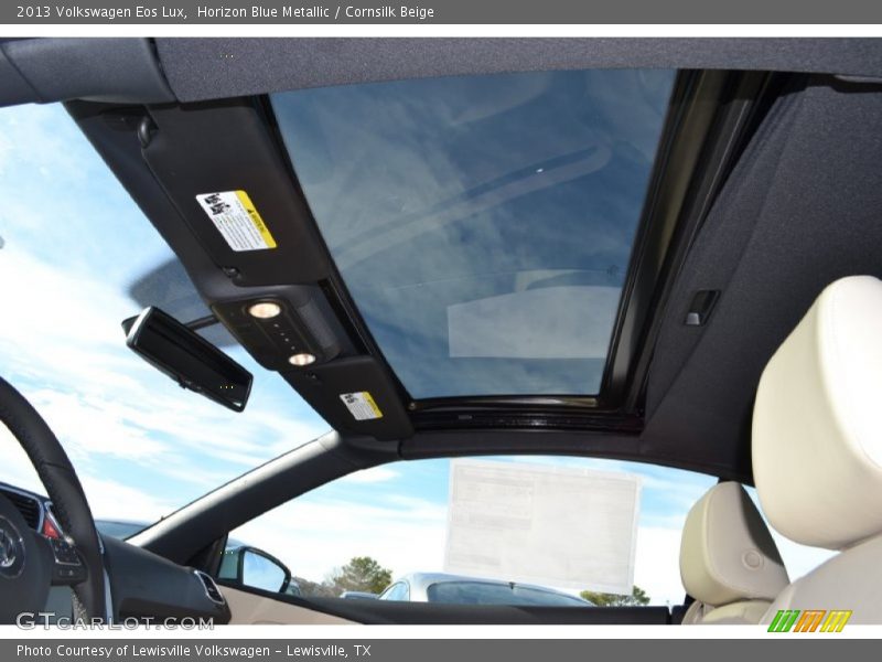 Horizon Blue Metallic / Cornsilk Beige 2013 Volkswagen Eos Lux