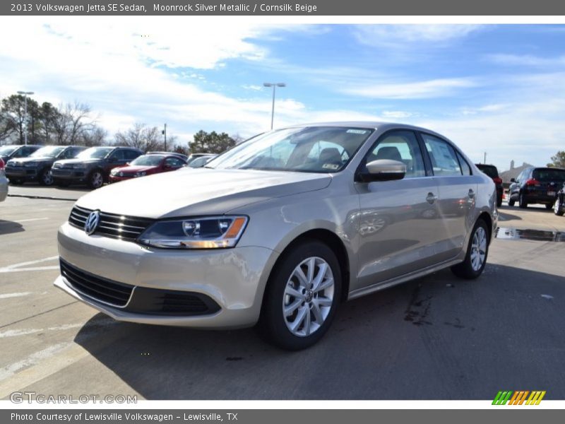 Moonrock Silver Metallic / Cornsilk Beige 2013 Volkswagen Jetta SE Sedan