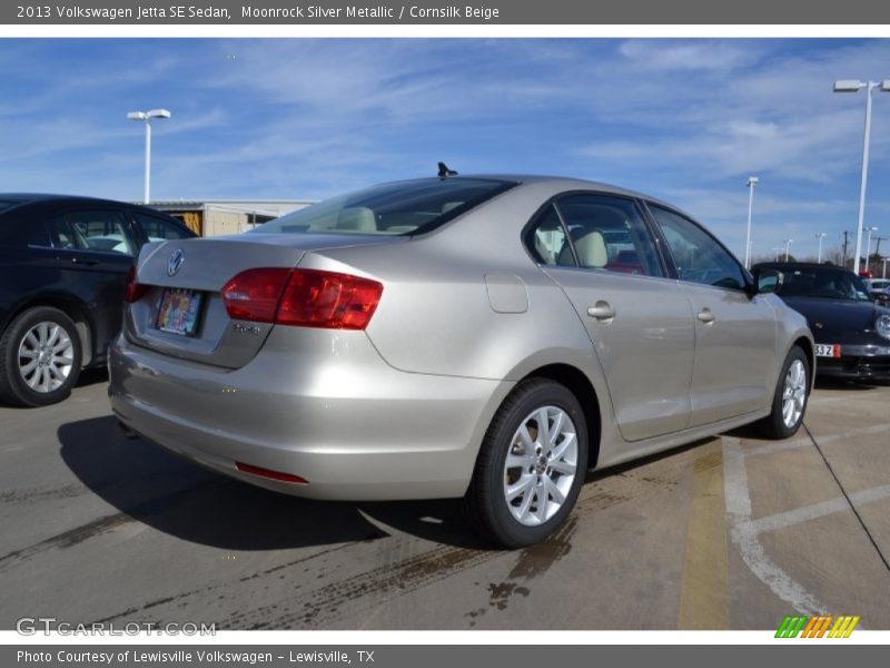Moonrock Silver Metallic / Cornsilk Beige 2013 Volkswagen Jetta SE Sedan