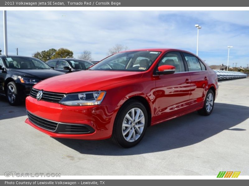 Tornado Red / Cornsilk Beige 2013 Volkswagen Jetta SE Sedan