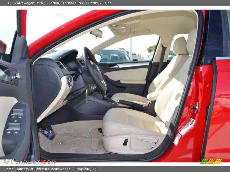 Tornado Red / Cornsilk Beige 2013 Volkswagen Jetta SE Sedan