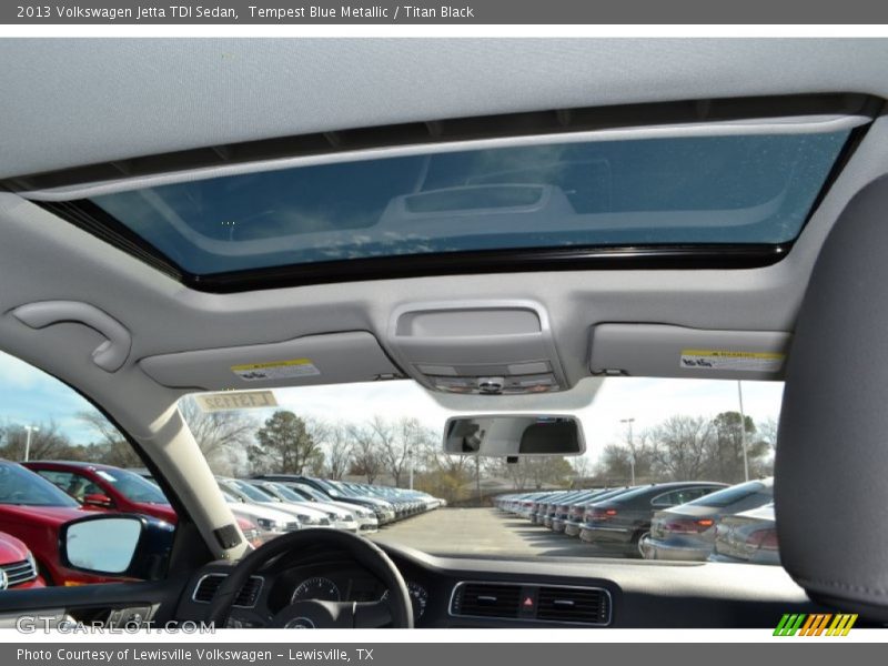 Tempest Blue Metallic / Titan Black 2013 Volkswagen Jetta TDI Sedan