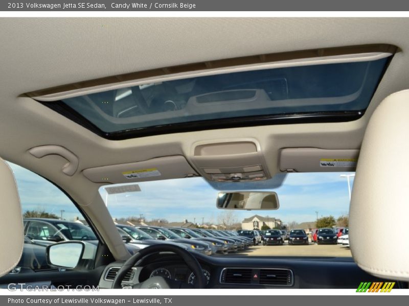 Candy White / Cornsilk Beige 2013 Volkswagen Jetta SE Sedan