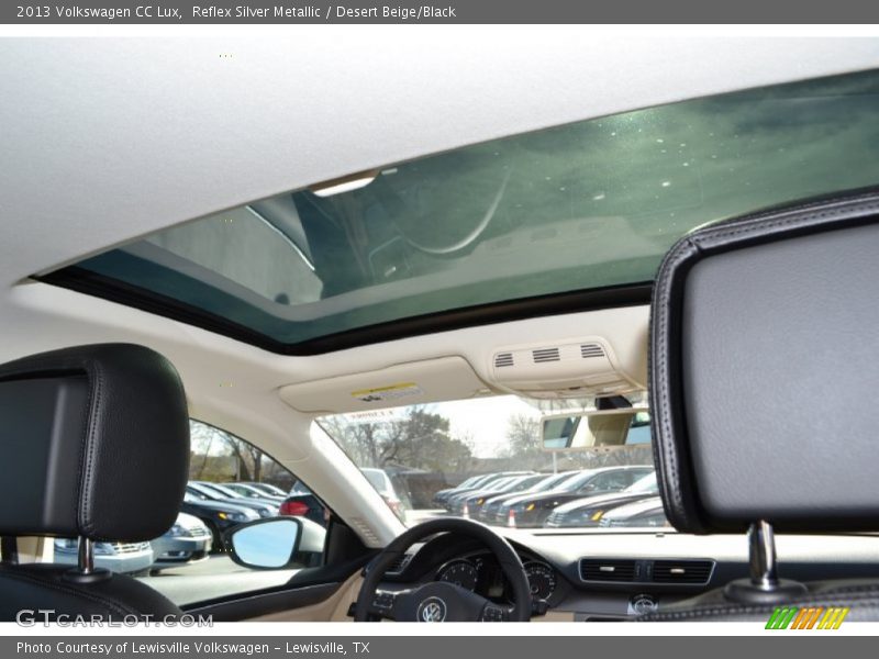 Reflex Silver Metallic / Desert Beige/Black 2013 Volkswagen CC Lux