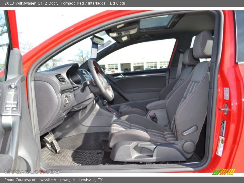 Tornado Red / Interlagos Plaid Cloth 2013 Volkswagen GTI 2 Door