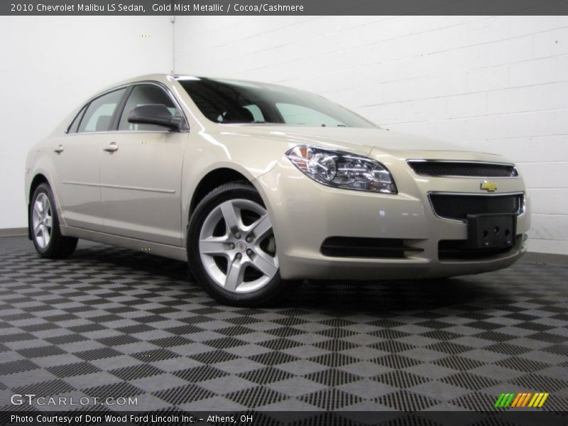 Gold Mist Metallic / Cocoa/Cashmere 2010 Chevrolet Malibu LS Sedan