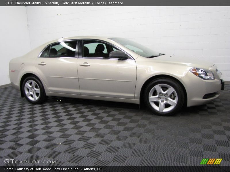 Gold Mist Metallic / Cocoa/Cashmere 2010 Chevrolet Malibu LS Sedan