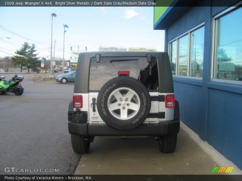 Bright Silver Metallic / Dark Slate Gray/Medium Slate Gray 2009 Jeep Wrangler X 4x4