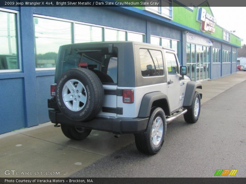 Bright Silver Metallic / Dark Slate Gray/Medium Slate Gray 2009 Jeep Wrangler X 4x4