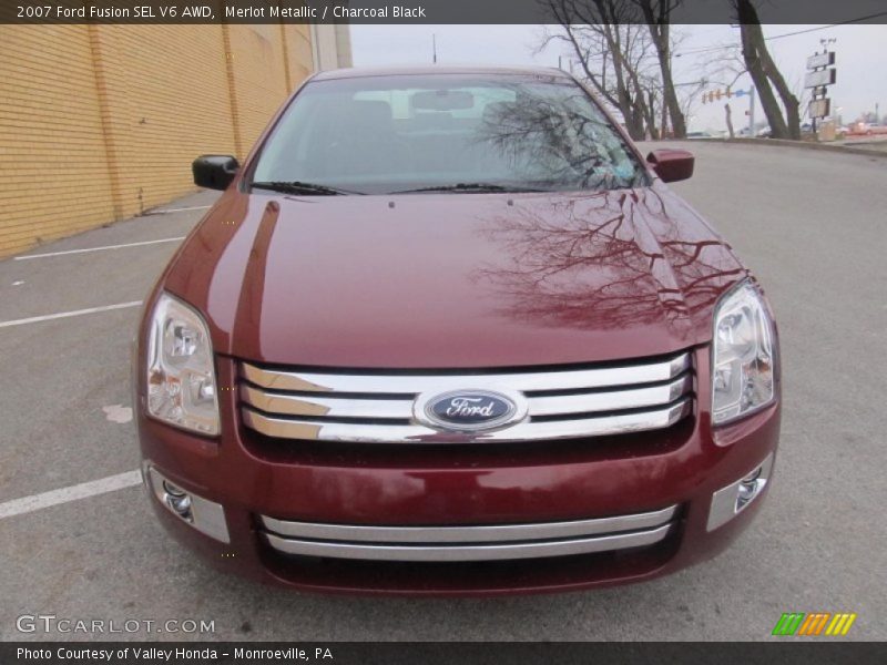 Merlot Metallic / Charcoal Black 2007 Ford Fusion SEL V6 AWD