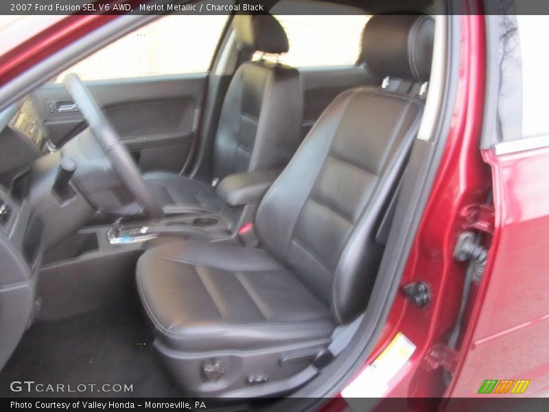 Merlot Metallic / Charcoal Black 2007 Ford Fusion SEL V6 AWD