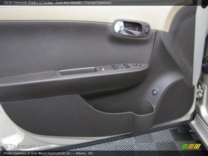 Gold Mist Metallic / Cocoa/Cashmere 2010 Chevrolet Malibu LS Sedan
