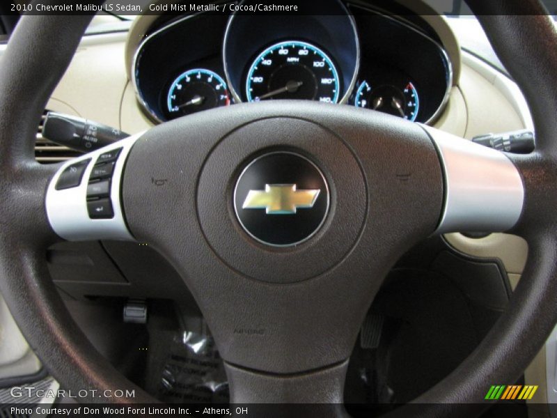 Gold Mist Metallic / Cocoa/Cashmere 2010 Chevrolet Malibu LS Sedan