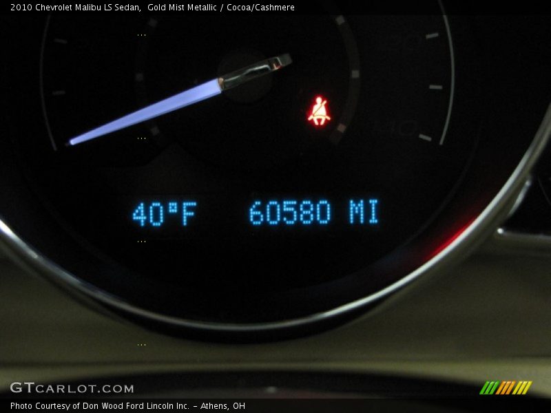 Gold Mist Metallic / Cocoa/Cashmere 2010 Chevrolet Malibu LS Sedan