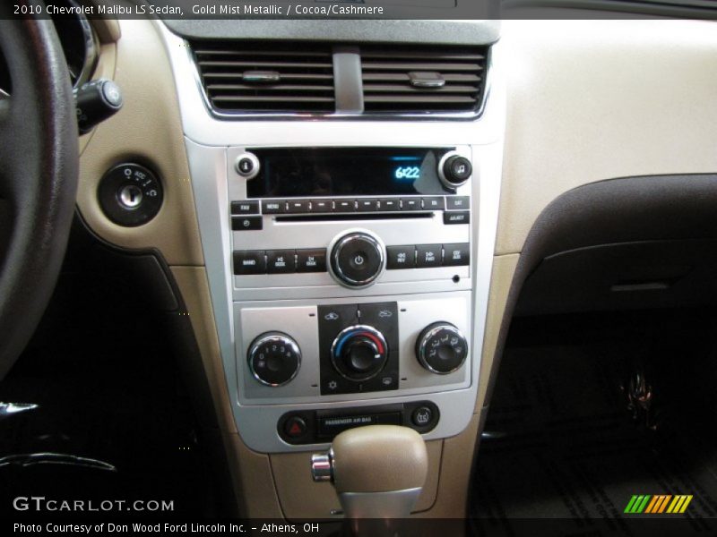 Gold Mist Metallic / Cocoa/Cashmere 2010 Chevrolet Malibu LS Sedan