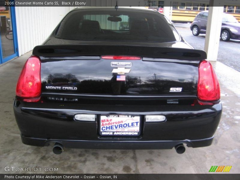 Black / Ebony 2006 Chevrolet Monte Carlo SS
