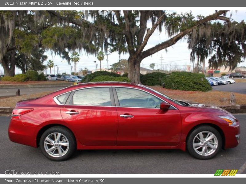 Cayenne Red / Beige 2013 Nissan Altima 2.5 SV