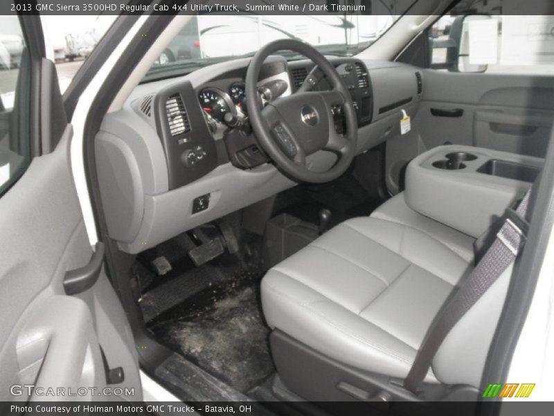 Summit White / Dark Titanium 2013 GMC Sierra 3500HD Regular Cab 4x4 Utility Truck