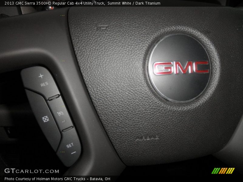 Summit White / Dark Titanium 2013 GMC Sierra 3500HD Regular Cab 4x4 Utility Truck