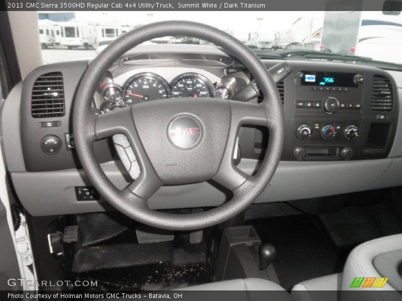 Summit White / Dark Titanium 2013 GMC Sierra 3500HD Regular Cab 4x4 Utility Truck