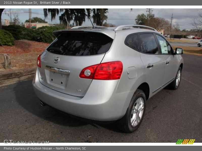 Brilliant Silver / Black 2013 Nissan Rogue SV