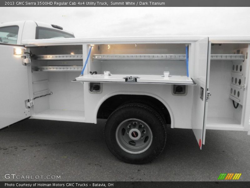 Summit White / Dark Titanium 2013 GMC Sierra 3500HD Regular Cab 4x4 Utility Truck