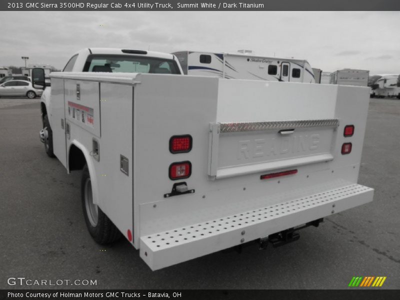 Summit White / Dark Titanium 2013 GMC Sierra 3500HD Regular Cab 4x4 Utility Truck