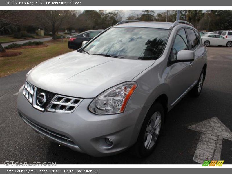Brilliant Silver / Black 2013 Nissan Rogue SV