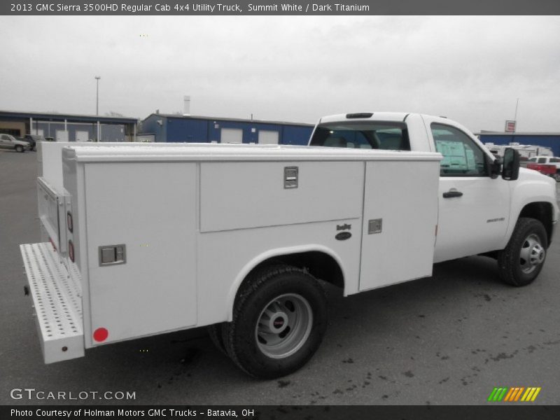 Summit White / Dark Titanium 2013 GMC Sierra 3500HD Regular Cab 4x4 Utility Truck