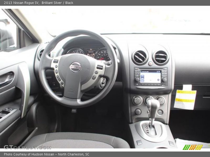 Brilliant Silver / Black 2013 Nissan Rogue SV