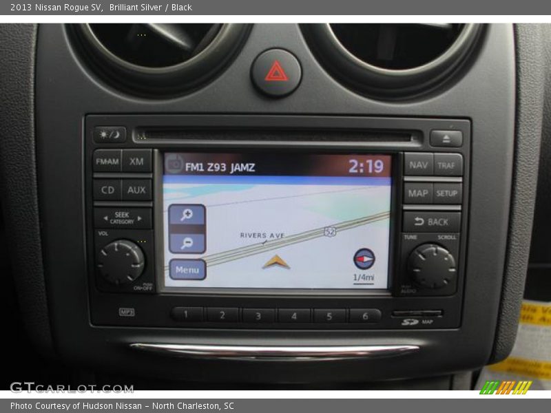 Brilliant Silver / Black 2013 Nissan Rogue SV
