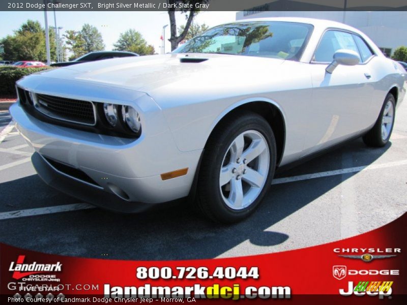 Bright Silver Metallic / Dark Slate Gray 2012 Dodge Challenger SXT