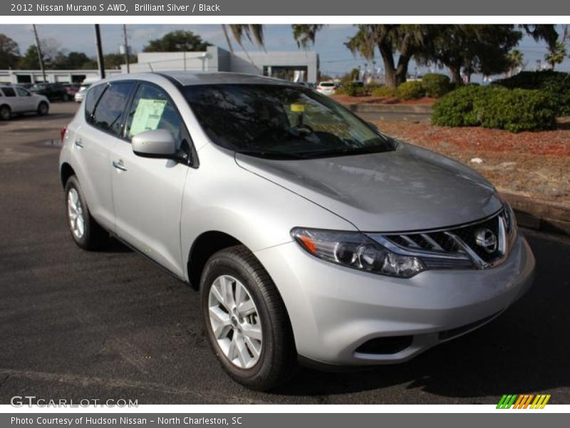 Brilliant Silver / Black 2012 Nissan Murano S AWD