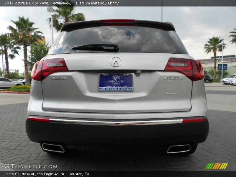 Palladium Metallic / Ebony 2012 Acura MDX SH-AWD Technology