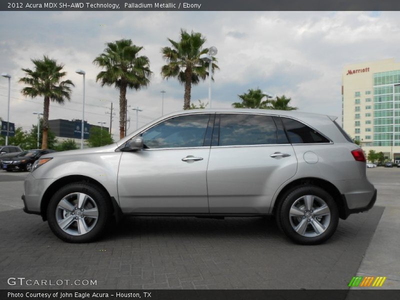 Palladium Metallic / Ebony 2012 Acura MDX SH-AWD Technology